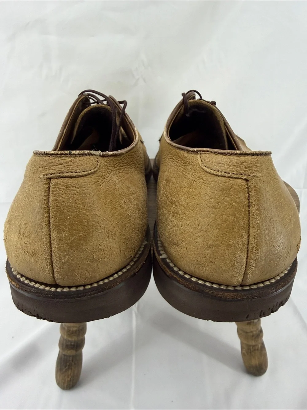 Allen Edmonds Mens Turf Skos Caramel Snuff Suede Lace-up Split-Toe Derby, sz 14